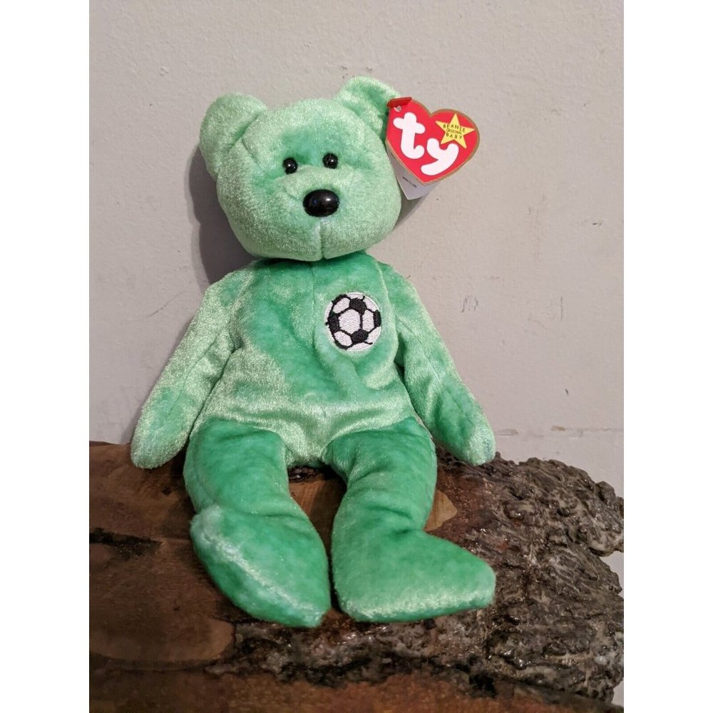 beanie Baby rare Kicks.  ERRORS!  No Ins. Stamp, Tush Tag 1999, Ear Tag 1998